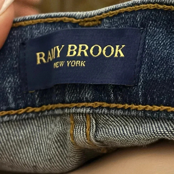 RAMY BROOK NEW YORK Women’s Cropped Pearl Jeans Made in U.S.A - Picture 10 of 16